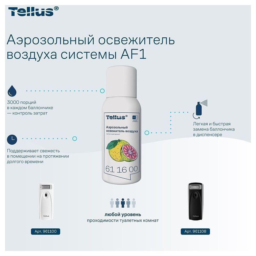 Освежитель воздуха Tellus, цитрусовый аромат, 100 мл, A1 (611600) - 6