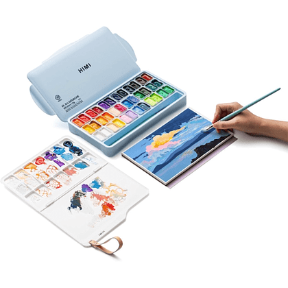 Палитра пластиковая "Himi Miya", прямоугольная, 7 ячеек - 7