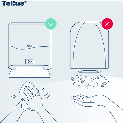 Диспенсер сенсорный Tellus Matic, для полотенец в рулонах, черный, HТ1 - 11