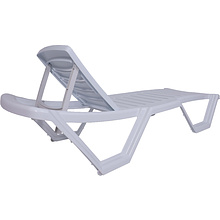 Шезлонг Элластик, пластик, белый