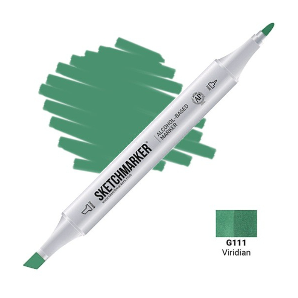 Маркер художественный "Brushmarker", двухсторонний, G111 голубовато-зеленый