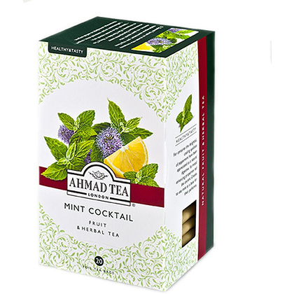 Чай "Ahmad Tea" Mint Cocktail, 20 пакетиковx1.5 г, фруктовый, травяной (9056465)