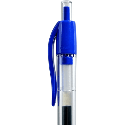 Ручка гелевая "U-knock", 0.7 мм, голубой, стерж. синий - 5