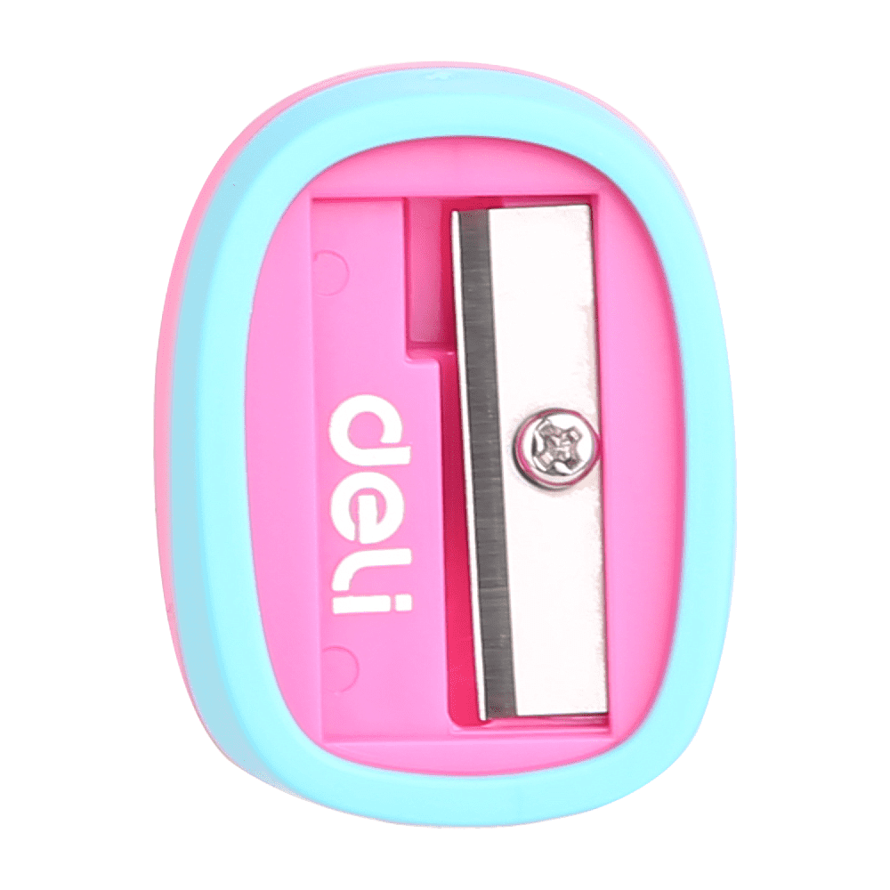 Точилка Deli "Smooth Sharpener", 1 отверстие, ассорти - 4