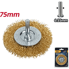 Щетка для дрели Deli YS EDH-GSS075-E3, плоская, проволочная