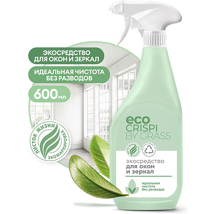 Средство для мытья окон и стекол "CRISPI", экологичное, 600 мл, с триггером - 2