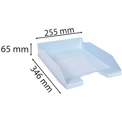 Модуль для бумаги горизонтальный "Aquarel", голубая пастель - 7