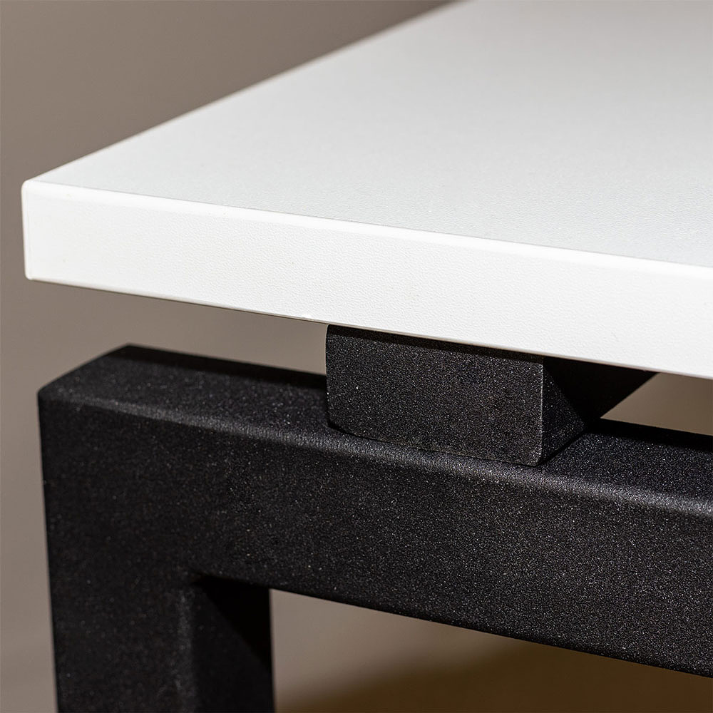 Стол письменный "Лофт Сиэтл ДТ-5", 1200х700х750 мм, черный, белый крафт - 9