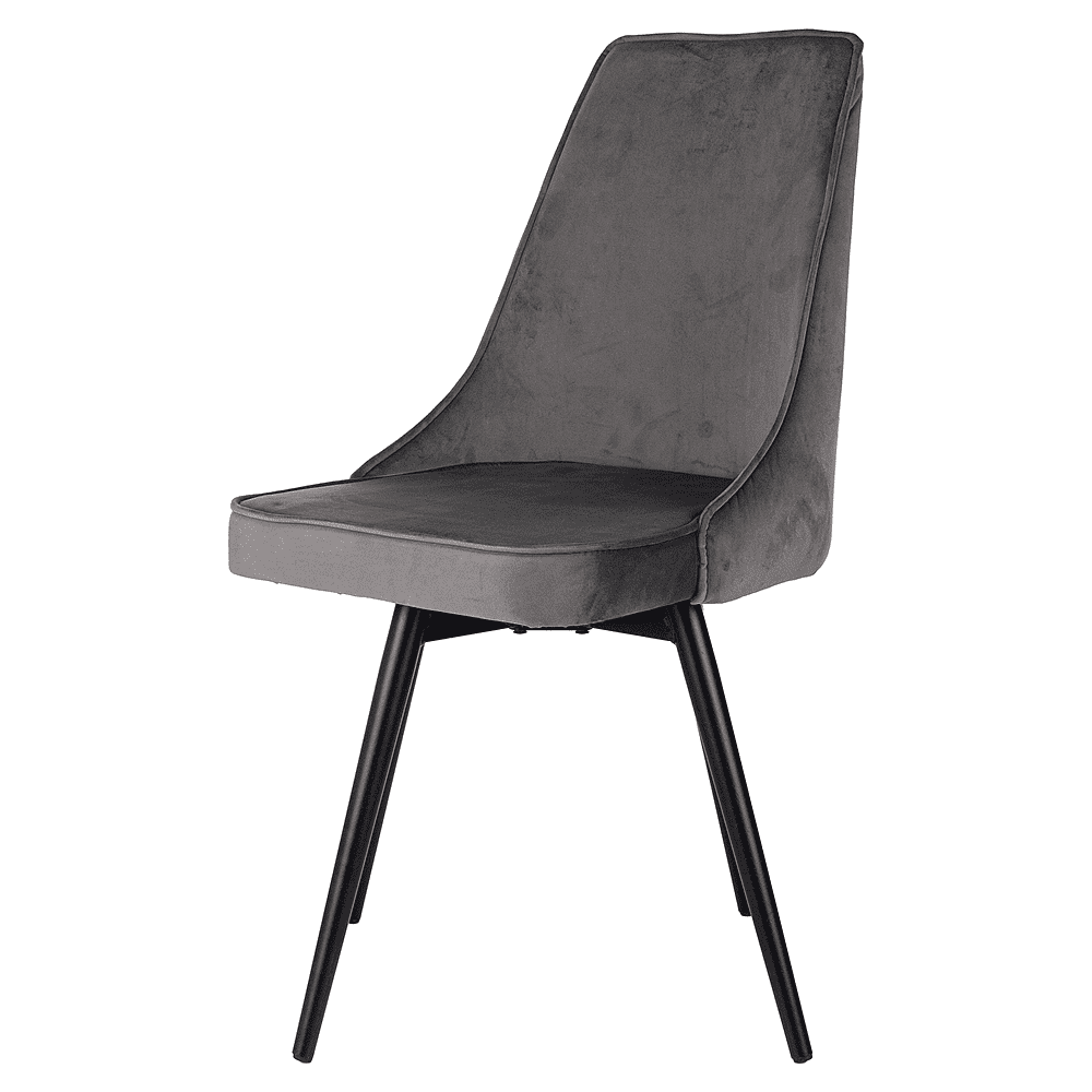 Стул Бюрократ "CH-K4_SP_2" ткань, темно-серый, металл, комплект 2 штуки, с поворотным механизмом - 5