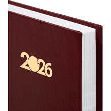 Ежедневник датированный "STAFF", А5, 320 страниц, бордовый, 2026
