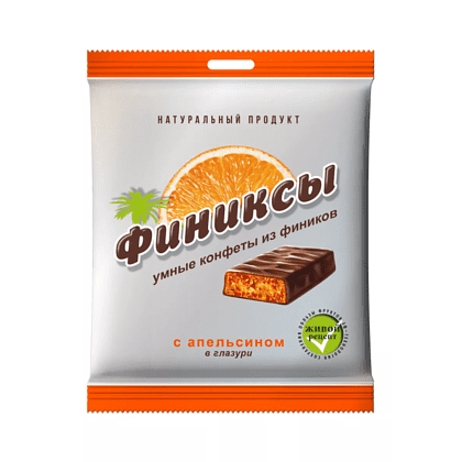 Конфеты "Финиксы", 90 гр, апельсин в глазури