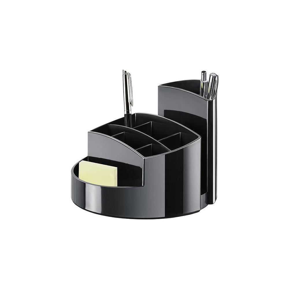 Подставка для канцелярских мелочей "Rondo", 140x140x109 мм, черный - 2