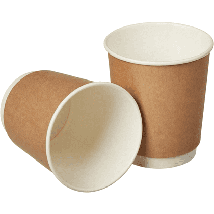 Стакан картонный, 24 шт, 250 мл, 2 слоя, крафт ECO - 3
