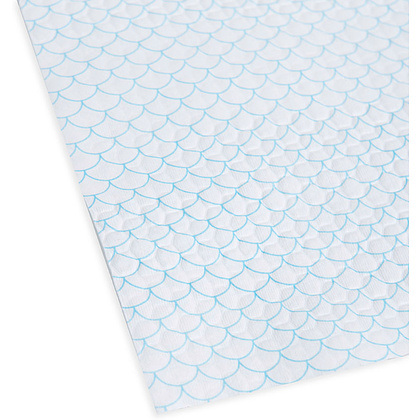 Салфетка из целлюлозы "Celina clean fish print", 33x42см, 25шт/упак, голубой - 3