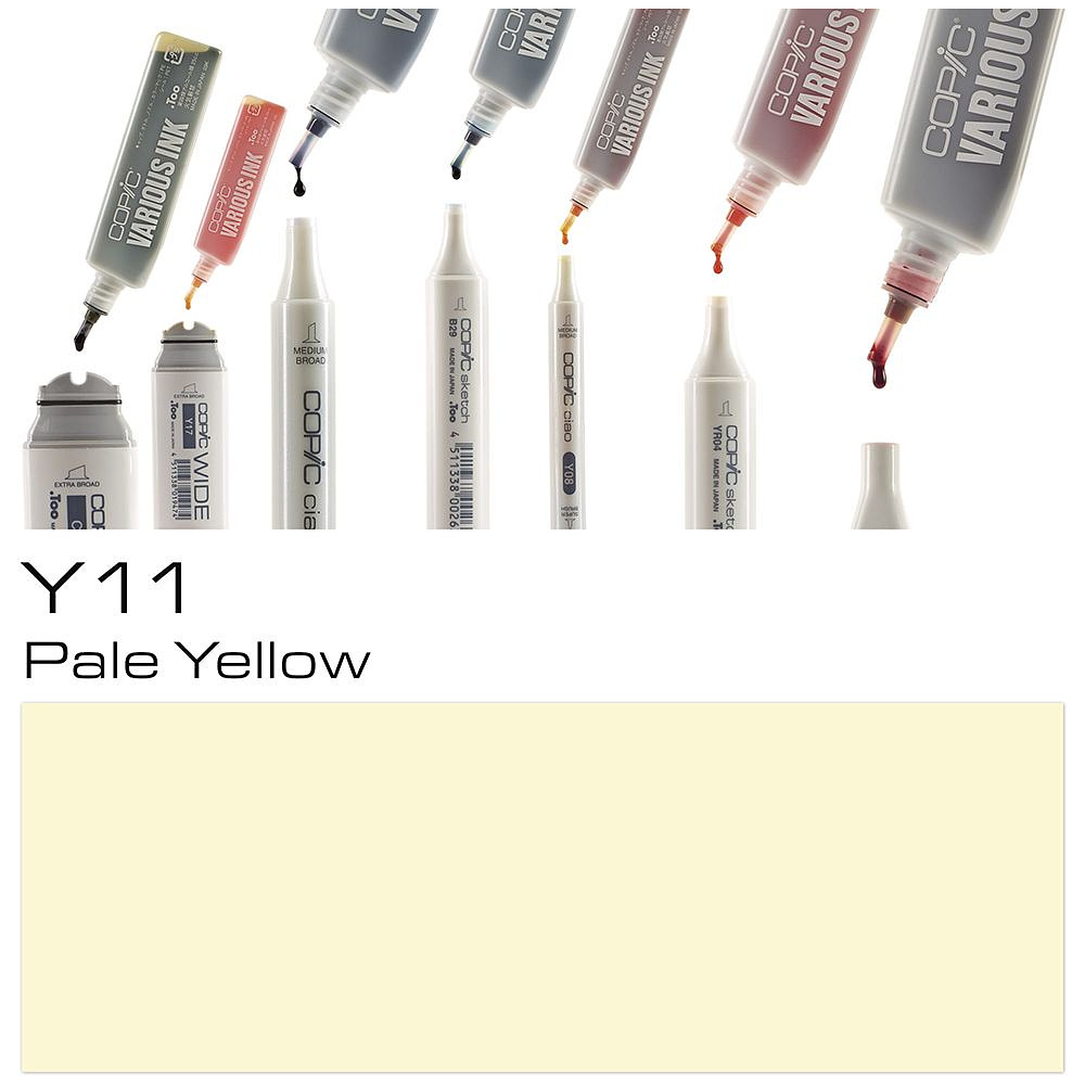 Чернила для заправки маркеров "Copic", Y-11 бледный жёлтый - 2