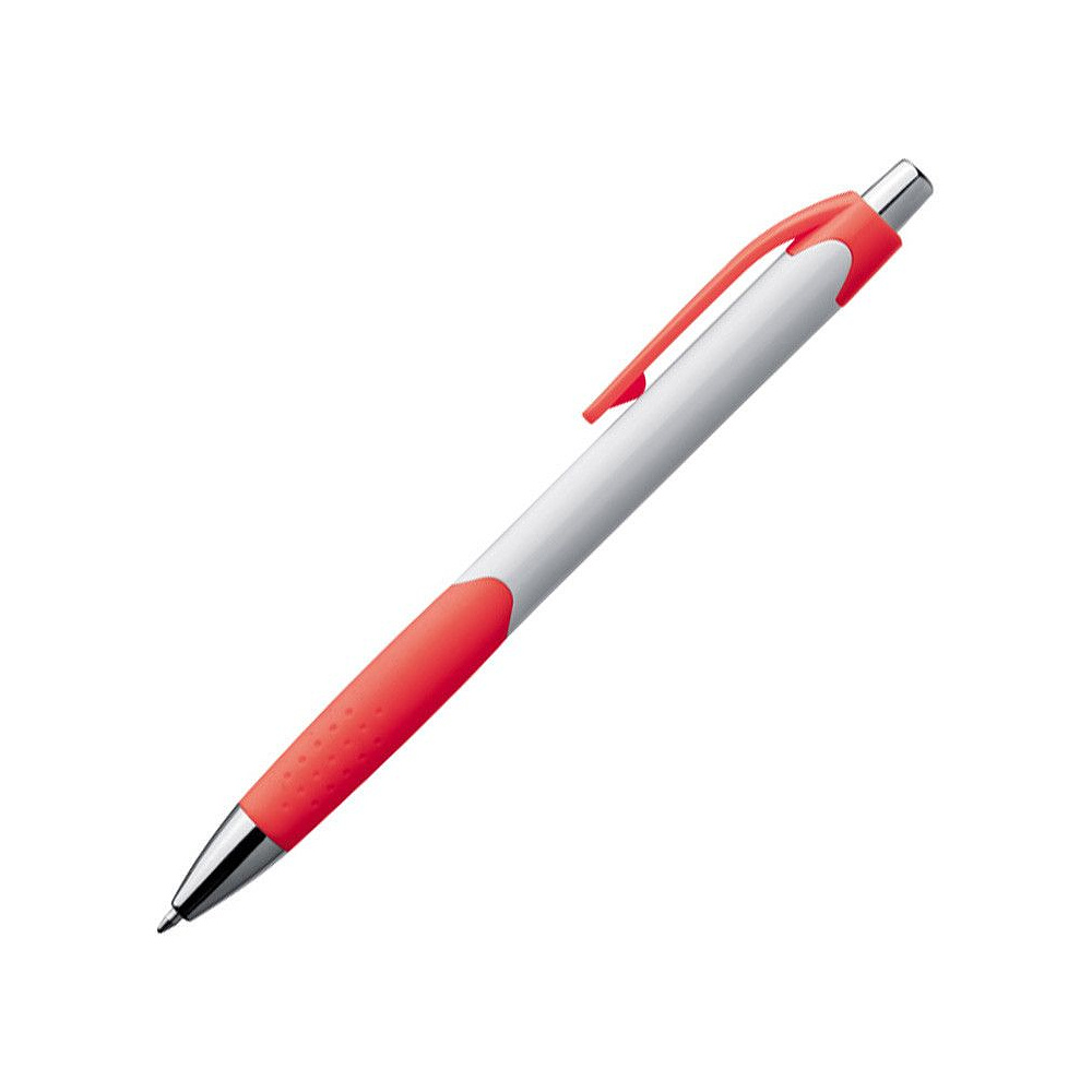 Ручка шариковая автоматическая "Mao", 0.5 мм, белый, красный, стерж. синий