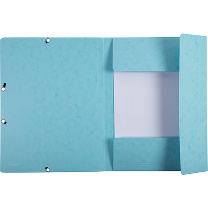 Папка на резинках "Aquarel", А4, 15 мм, картон, голубой - 3