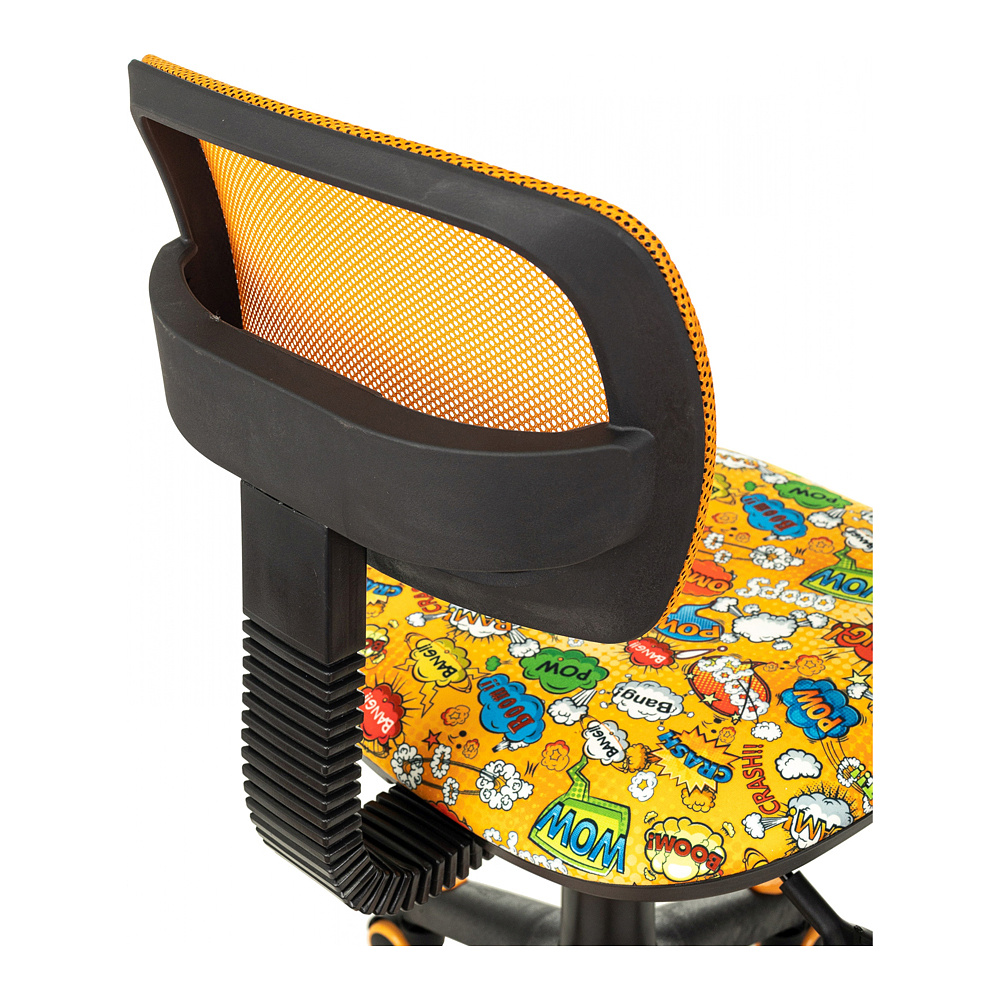 Кресло детское Бюрократ CH-299-F, сетка/ткань, оранжевый/оранжевый бэнг - 9