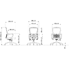 Кресло для персонала SitZone U-069B, сетка, ткань, черный, 2 шт/упак, -30% - 5