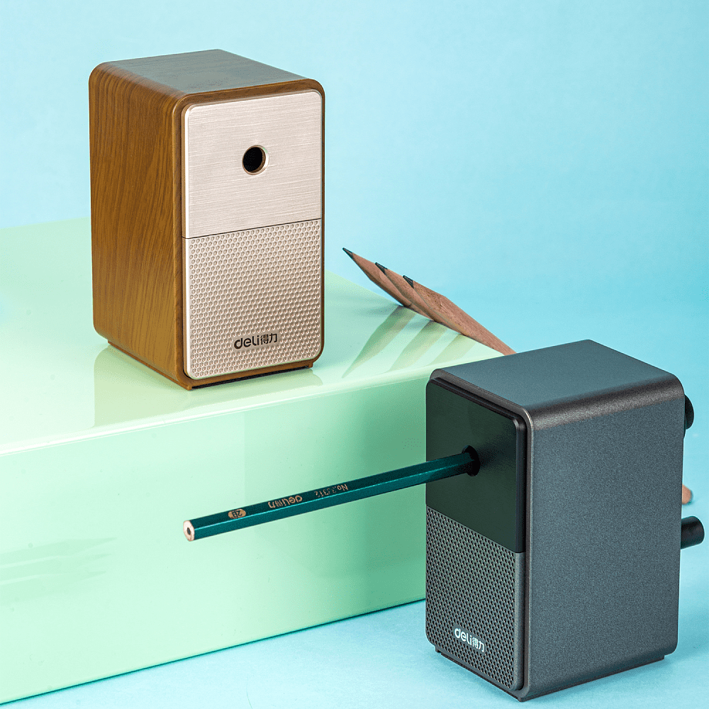 Точилка "Retro Sound Styling", 1 отверстие, механическая, коричневый - 4