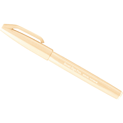 Маркер-кисть "Brush Sign pen", светло-оранжевый