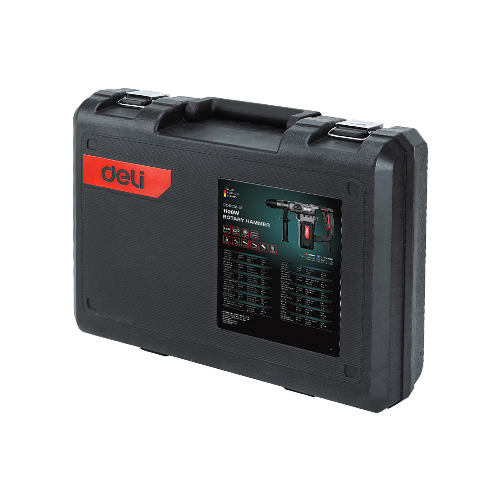 Перфоратор Deli RS EDE-DC26-3E 1100 Вт, 5 Дж, 3 режима, кейс - 4