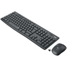 Клавиатура + мышь Logitech "MK295 Silent", беспроводная, черная 