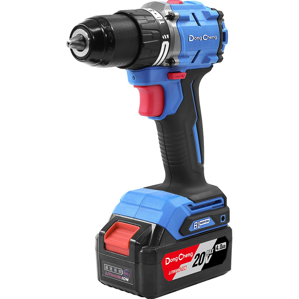 Набор аккумуляторного электроинструмента DongCheng DCKIT28 (TYPE EK), 20 В, 2 АКБ, 4 Ач, З/У 4 А (дрель-шуруповерт DCJZ2060i + гайковерт DCPB358) - 2