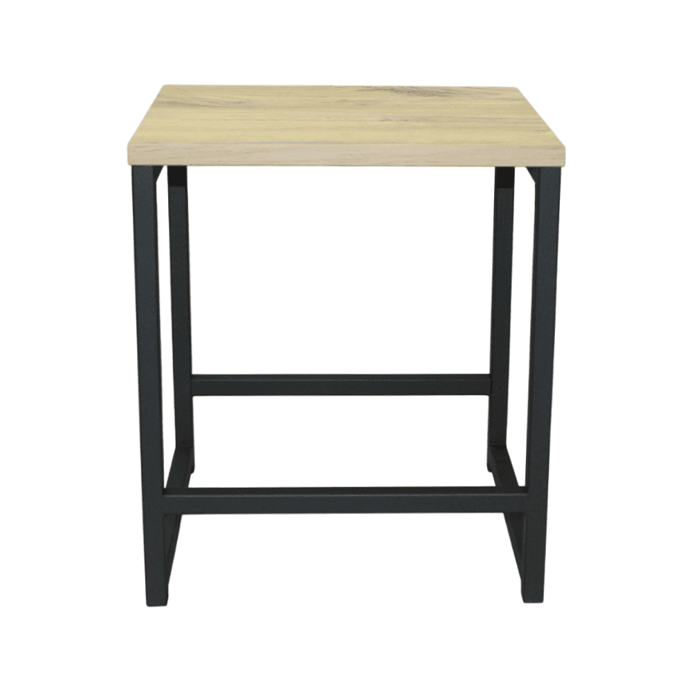 Табурет RION ALLERD, металл, ЛДСП, черный муар, Дуб Нокс - 2