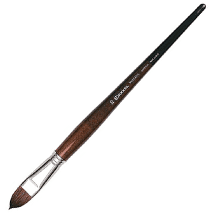 Кисть "Escoda Versatil Brush L/H", синтетика, темно-коричневый, плоская, №20