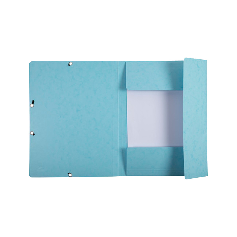 Папка на резинках "Aquarel", А4, 15 мм, картон, голубой - 3