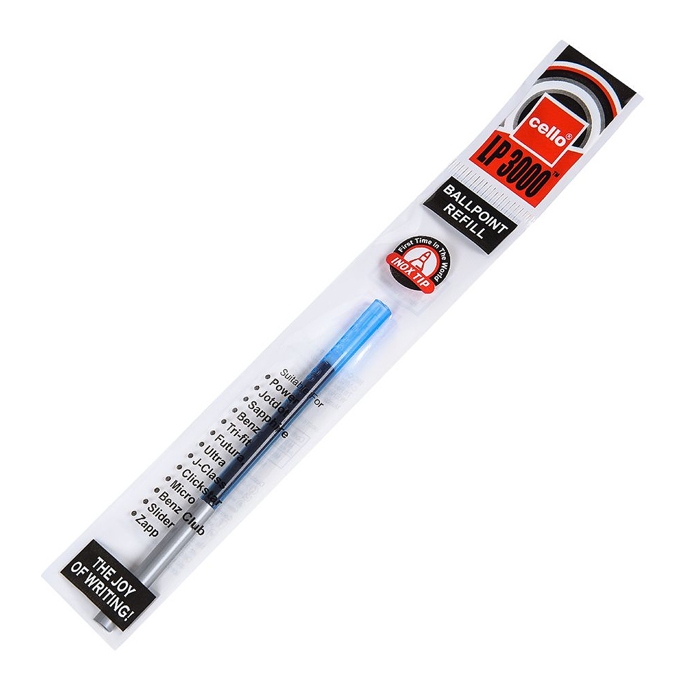 Стержень шариковый "Sapphire, PowerMax, PowerMetal, Jot Dott", 0.7 мм, 90 мм, синий - 2