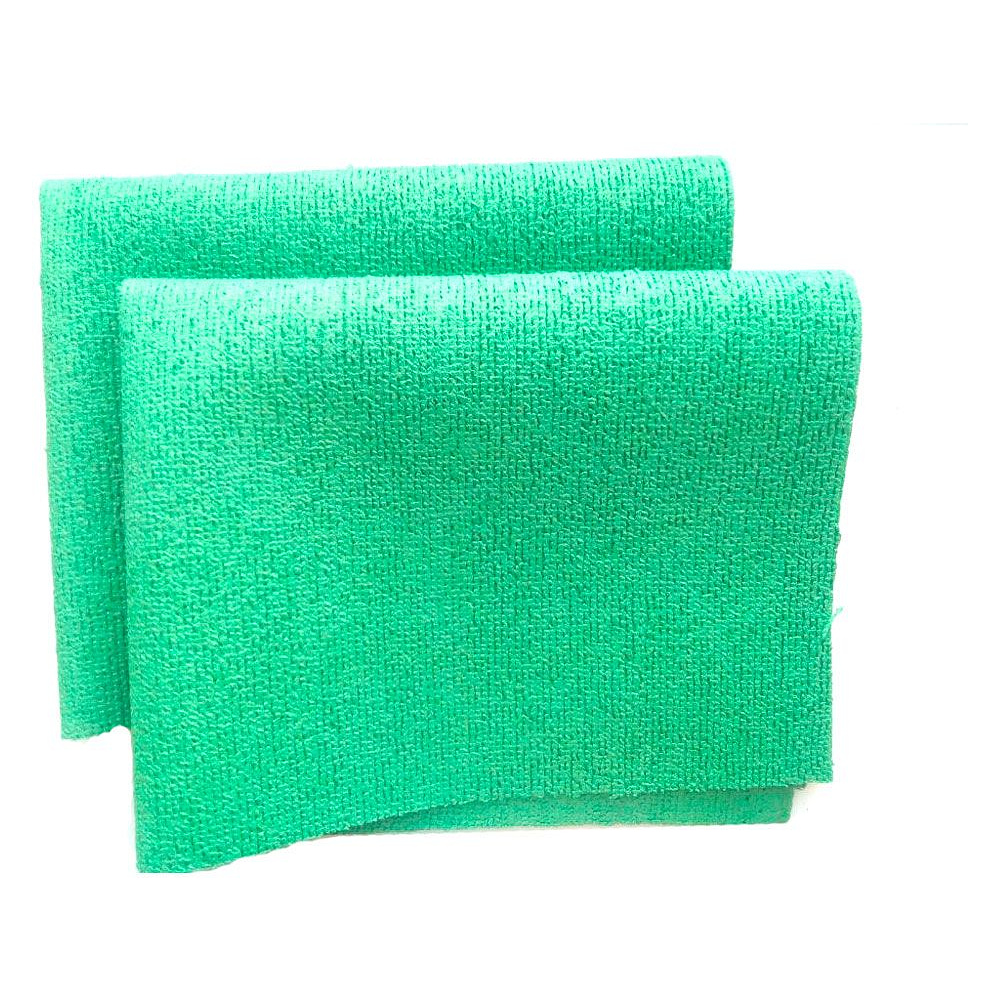 Салфетка из микроволокна прорезиненная "Росмоп", 40x40 см, зеленый
