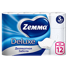 Бумага туалетная Zemma Deluxe