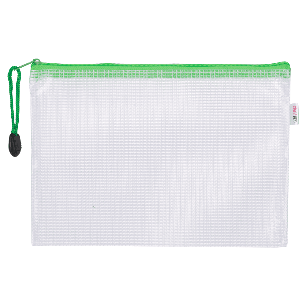 Папка конверт на молнии "Deli", А5, прозрачный - 4