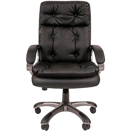 Кресло для руководителя "Chairman 442", экокожа, пластик, черный - 2