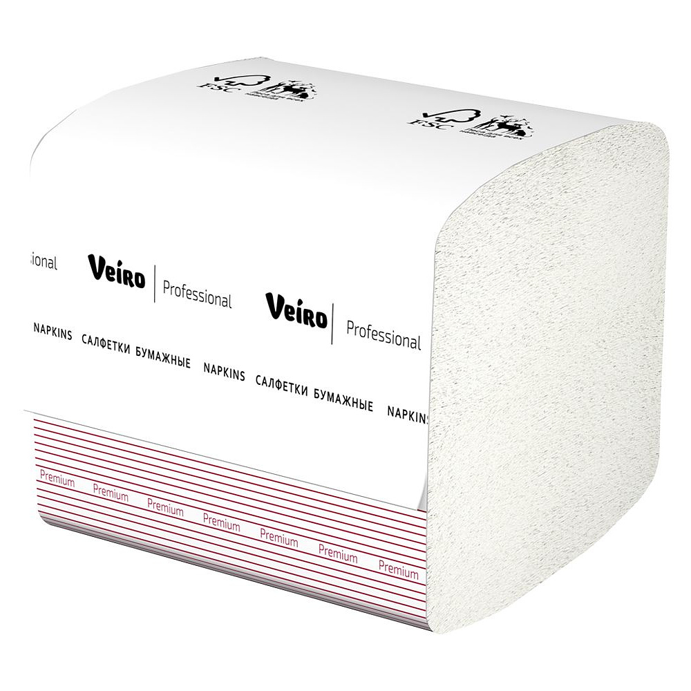 Салфетки бумажные Veiro Professional Premium Z-сложения, 250 листов/упак