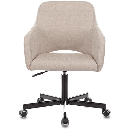 Кресло для персонала Бюрократ "CH-380M", металл, ткань, миндальный капучино - 2