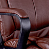 Кресло для руководителя Helmi "HL-E02 Income", экокожа, пластик, коричневый - 5
