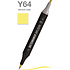 Маркер перманентный двусторонний "Sketchmarker Brush", Y64 мягкий лайм