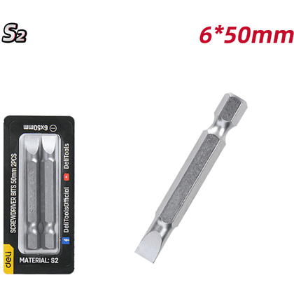 Бита Deli YS EDL501005, 2 шт., SL6 x 50 мм - 5