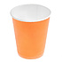 Стакан картонный 250мл, 1сл., 50шт/упак, оранжевый