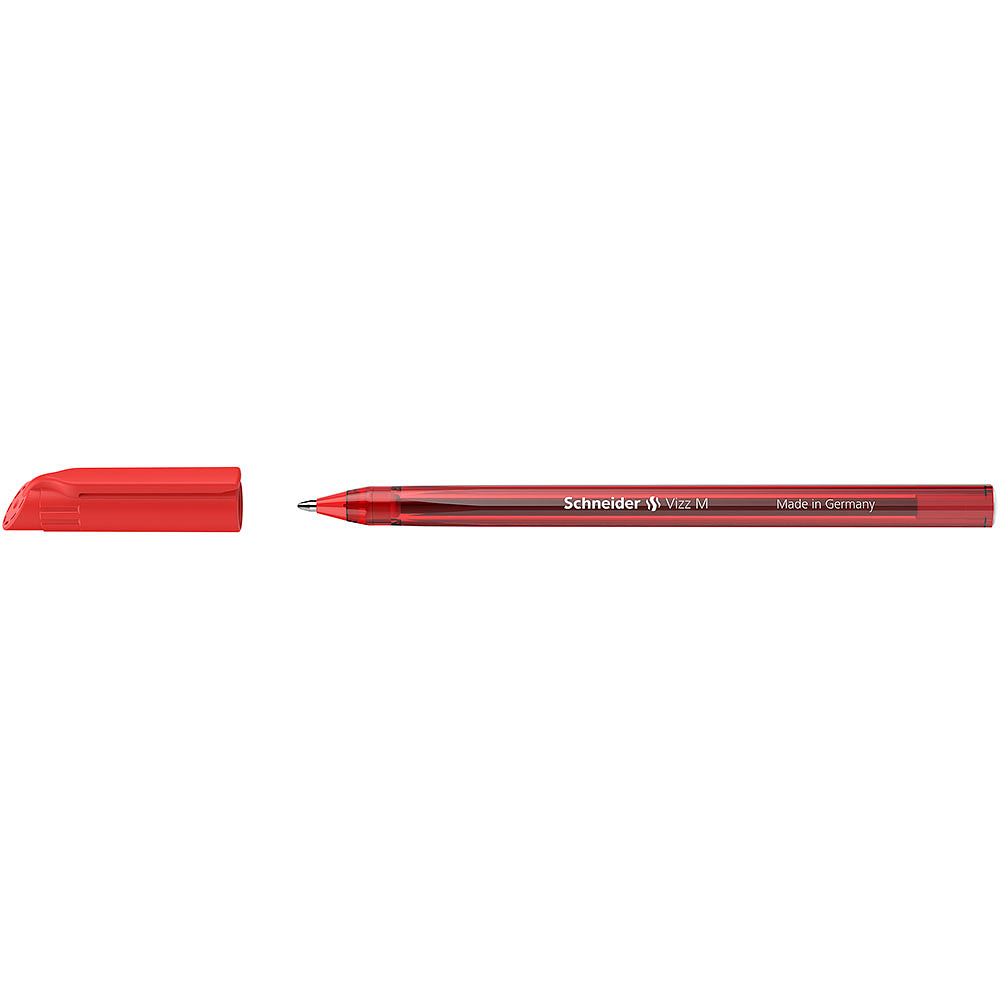 Ручка шариковая "Schneider Vizz M", красный, стерж. красный - 4