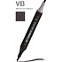 Маркер перманентный двусторонний "Sketchmarker Brush", VB фиолетово-черный