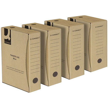 Коробка архивная "Q-Connect", 150x339x298 мм, коричневый - 2