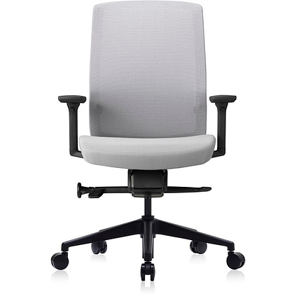 Кресло для руководителя Bestuhl "J1", сетка, ткань, пластик, серый  - 2