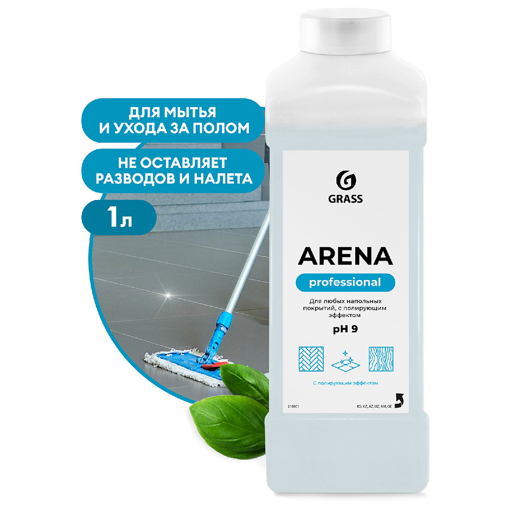 Средство моющее для пола нейтральное "Arena", 1 л