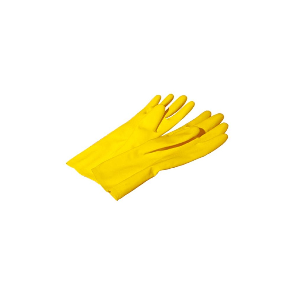 Перчатки хозяйственные резиновые "York", S, желтый