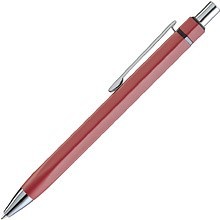 Ручка шариковая автоматическая "Six", 1.0 мм, красный, серебристый, стерж. синий