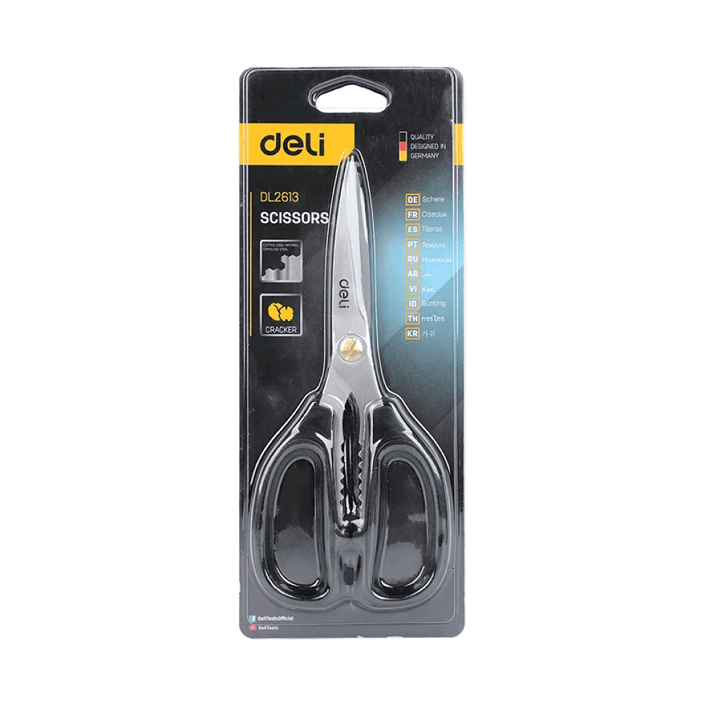 Ножницы универсальные Deli YS EDL2613, 195 мм, черный - 7